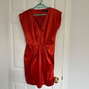 Burnt orange dress from closet brand uk. Size 12. Used like new
